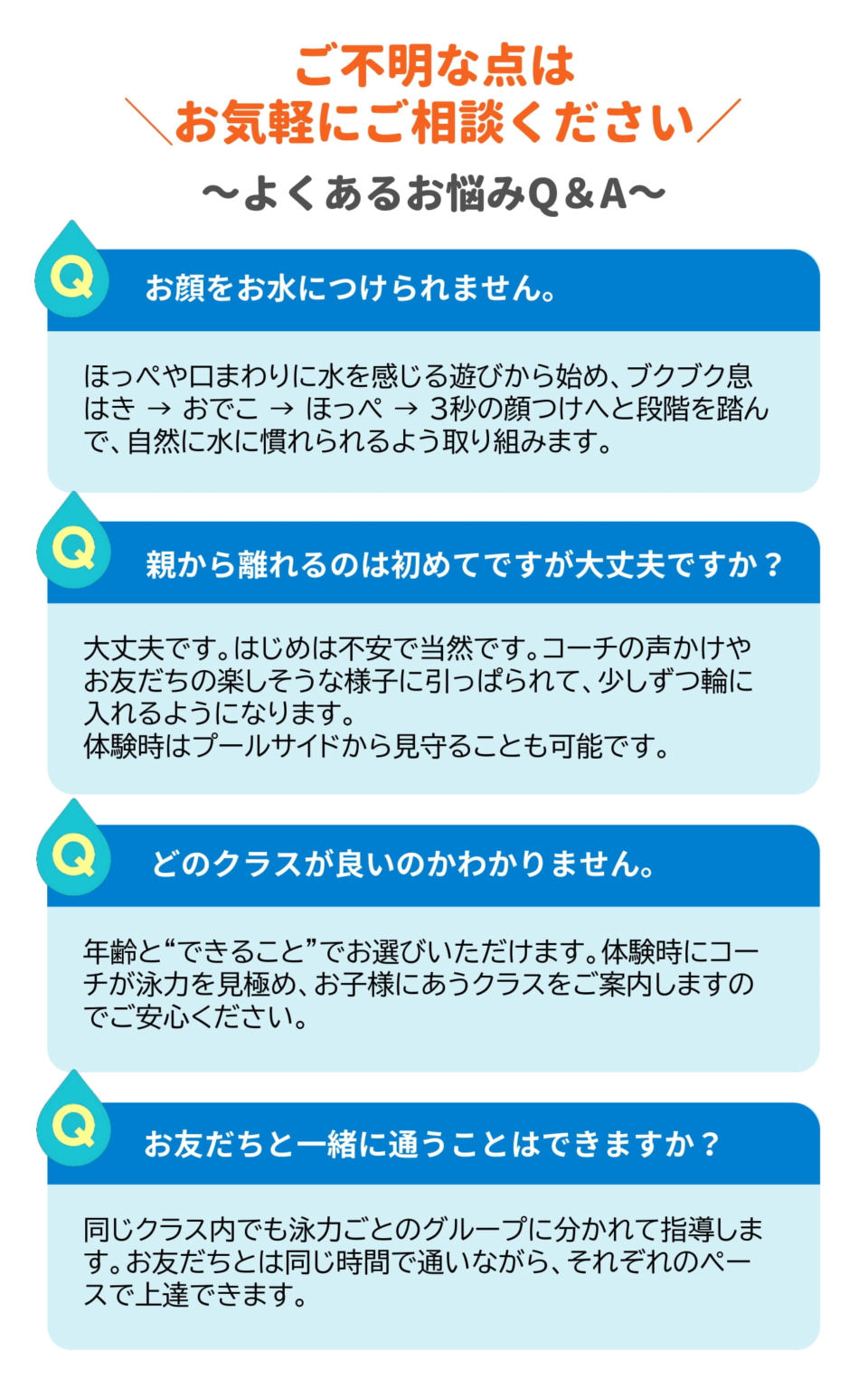 スパーク鮎川　よくあるお悩みQ&A
