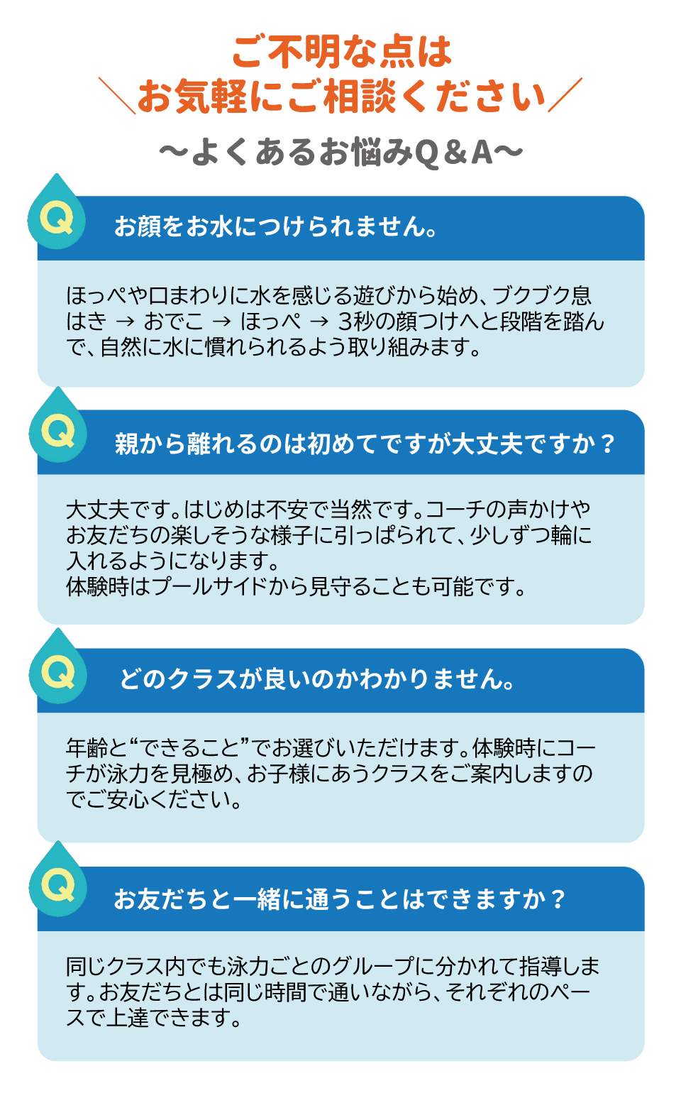 スポーツプラザ山新石岡　よくあるお悩みQ&A